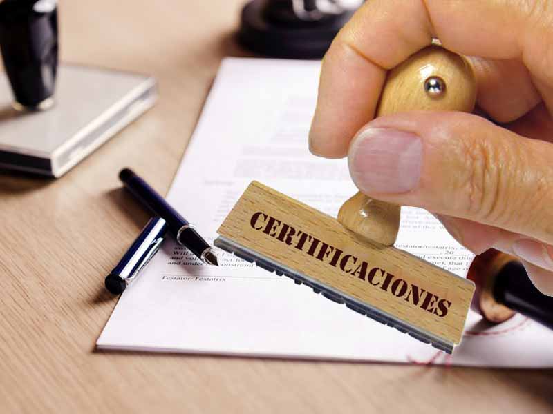 Certificaciones Notariales